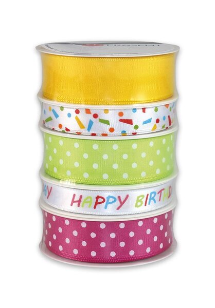 Set de rubans 5 x 3 m anniversaire