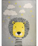 Tapis pour chambre Enfant 80 x 150 cm - Gris