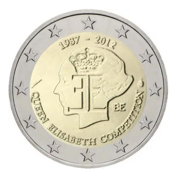 2 euros commémorative Belgique 2012 - Reine Elisabeth.