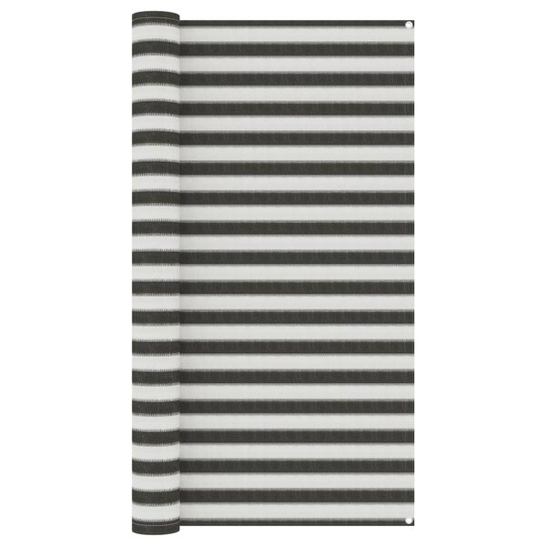 vidaXL Tapis de tente 200x300 cm Anthracite et blanc