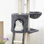 Arbre à chat 79 x 34 x 138 cm - Gris