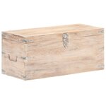 vidaXL Coffre 90x40x40 cm Bois d'acacia solide