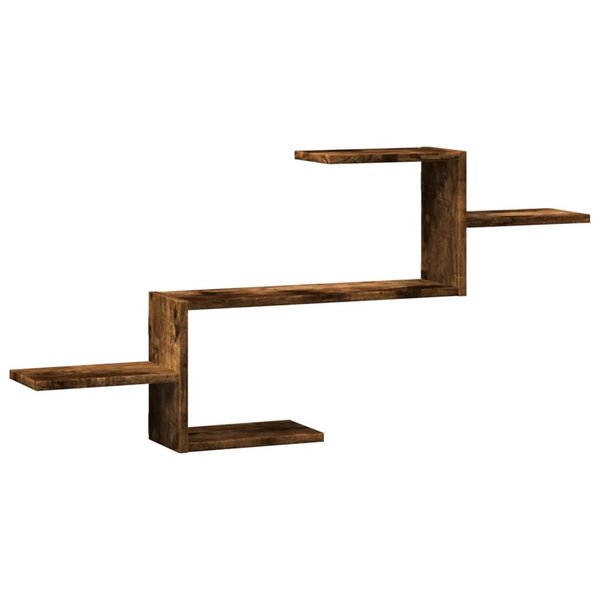 vidaXL Étagère murale chêne fumé 104x15x49 cm bois d'ingénierie