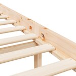 vidaXL Lit pour personne âgée et tête de lit 100x200 cm bois massif