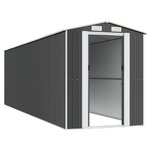 vidaXL Abri de jardin Anthracite 192x689x223 cm Acier galvanisé