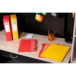 Chemises À Élastiques Carte Lustrée 3 Rabats - Couleurs Assorties - X 50 - Exacompta