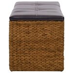 vidaXL Banc avec 2 paniers Jacinthe d'eau 71 x 40 x 42 cm Marron