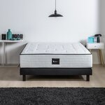 Ensemble sommier + matelas bois massif 160 x 200 cm