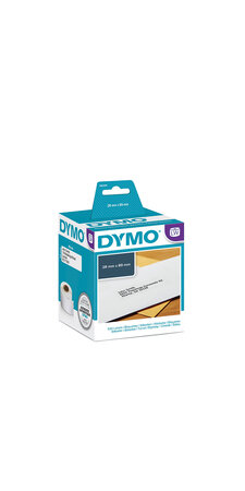 DYMO LabelWriter Boite de 2 rouleaux de 260 étiquettes adresse standard, 28mm x 89mm