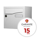 Boîte aux lettres 1 porte, Préface, Blanc brillant RAL 9016B