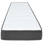 vidaXL Sommier à lattes de lit Gris foncé Tissu 90x200 cm