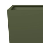 vidaXL Jardinière vert olive 35x35x75 cm acier