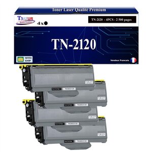 4 Toners compatibles avec RICOH LJ2200 LJ2250 LJ2250N TN2120 - 2 600 pages - T3AZUR