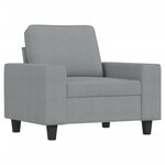 vidaXL Fauteuil Gris clair 60 cm Tissu