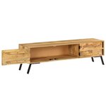 vidaXL Meuble TV Bois de manguier massif 140x30x40 cm