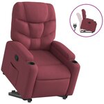 vidaXL Fauteuil inclinable rouge bordeaux tissu