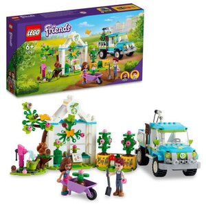 Lego 41707 friends le camion planteur d'arbres jouet de construction jardin et voiture avec figurines set enfants +6 ans
