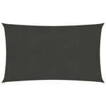 vidaXL Voile d'ombrage 160 g/m² anthracite 3x6 m PEHD