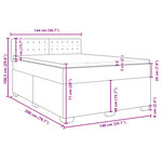 vidaXL Sommier à lattes de lit avec matelas Blanc 140x200cm Similicuir