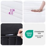 vidaXL Matelas à ressorts bonnell moyen 100x200 cm