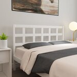 vidaXL Tête de lit blanc 165 5x4x100 cm bois massif de pin