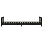 vidaXL Cadre de lit pour enfants noir 80x200 cm bois de pin massif