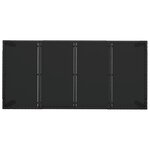 vidaXL Ensemble à manger de jardin coussins 7Pièces Noir Résine tressée