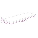 vidaXL Panneau d'étagère 60x20x1 5 cm Bois de chêne massif non traité