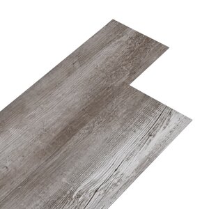 vidaXL Dalles de plancher PVC 5 02 m² 2 mm autoadhésif marron bois mat