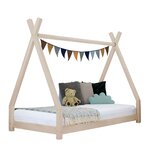 Lit tipi enfant NAKANA 140 x 200 beige