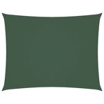 vidaXL Voile de parasol tissu oxford rectangulaire 2x3 m vert foncé