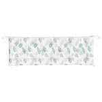 vidaXL Coussin de banc de jardin motif de feuilles 150x50x7 cm