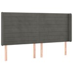 vidaXL Sommier à lattes de lit matelas et LED Gris foncé 200x200 cm