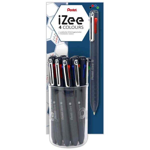 Stylo à bille rétractable multicolore iZee PENTEL