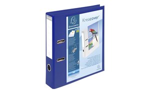 Classeur à Levier Prem'Touch Dos 70mm Rembordé 1 pochette extérieure A4 Bleu EXACOMPTA