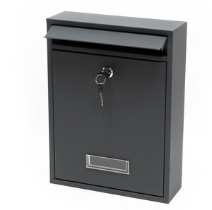 Boite aux lettres murale Courrier Anthracite 26 x 8 5 x 35 cm
