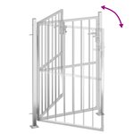vidaXL Portail de jardin 100x125 cm acier inoxydable