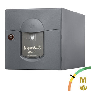 Boîte aux lettres Soléa 2 portes Gris anthracite aspect sablé REN 0206MS