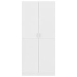 vidaXL Garde-robe Blanc 80x52x180 cm Bois d’ingénierie