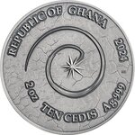 SALAMANDER Chronicles of Fire 2 Once Argent Monnaie 10 Cedis Ghana 2024