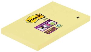 Bloc de 90 notes Super Sticky 127 x 76 mm jaune canari POST-IT