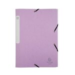 Boite De Classement Cartobox Livrée À Plat Dos 25mm Carte Lustrée Aquarel - A4 - Couleurs Assorties - X 10 - Exacompta