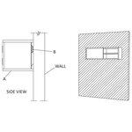 vidaXL Meuble TV mural 90x30x30 cm Bois de teck massif