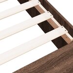 vidaXL Cadre de lit chêne marron 75x190 cm bois d'ingénierie