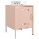 vidaXL Table de chevet rose 36x39x50 5 cm acier