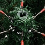 vidaXL Sapin de Noël artificiel à charnières avec neige floquée 240 cm
