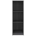 vidaXL Bibliothèque/Séparateur de pièce gris 36x33x110 cm pin massif