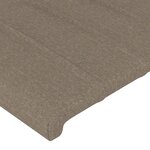 vidaXL Cadre de lit avec tête de lit Taupe 100x200 cm Tissu