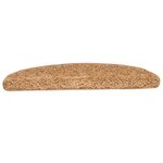 vidaXL Tapis d'escalier 15 Pièces beige 65x21x4 cm
