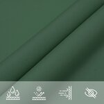 vidaXL Voile de parasol tissu oxford carré 2 5x2 5 m vert foncé